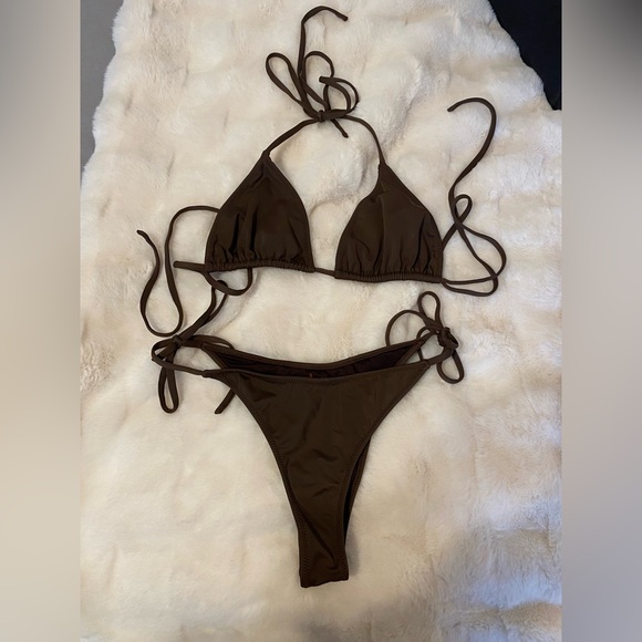 Other - Chocolate Brown Triangle Bikini